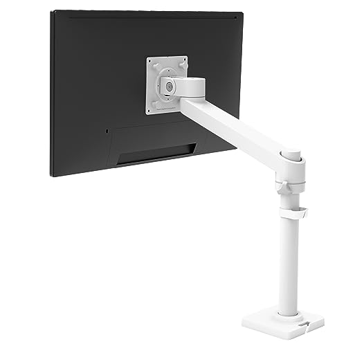ERGOTRON NX Monitor Arm in Weiß - Tischhalterung für Monitore bis 34 Zoll und 8 kg, manuell höhenverstellbar von 19,9-44,7 cm, VESA-Standard, 5 Jahre Garantie von Ergotron