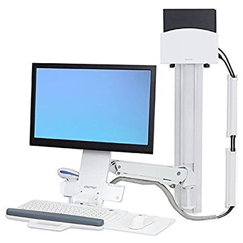 ERGOTRON StyleView® Sit-Stand Combo System Weiss Fuer LCD bis 61cm 24 Zoll Tastatur max 13,2kg von Ergotron