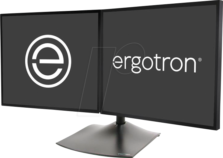 ET 33-322-200 - Ergotron DS100 Standfuß für 2 Monitore, bis 24 Zoll von Ergotron