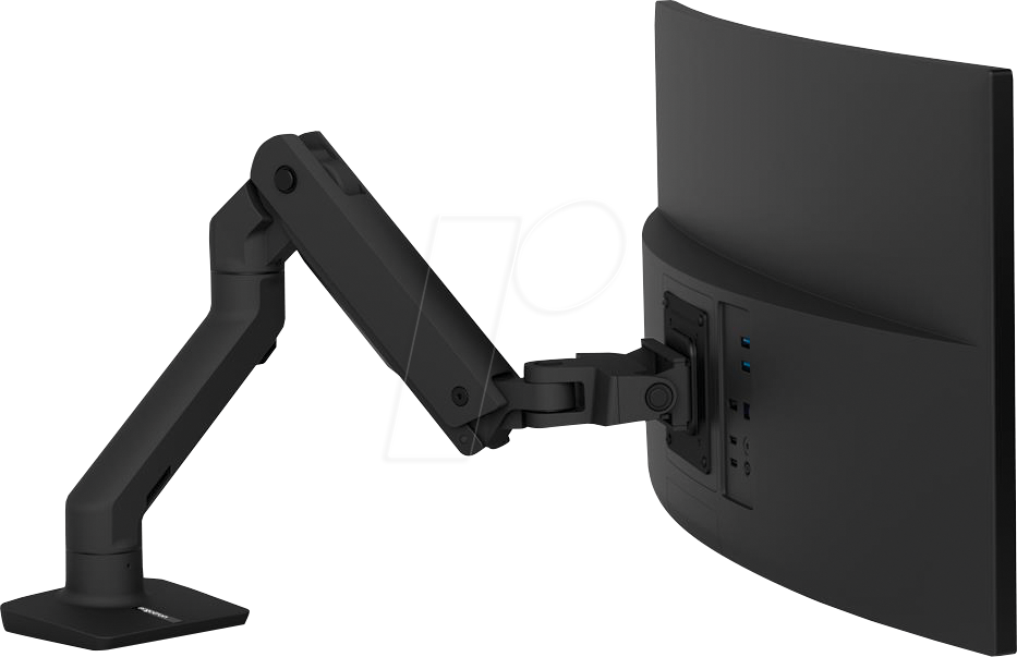 ET 45-475-224 - Ergotron HX Monitorarm, bis 42 Zoll - Tischhalterung, schwarz von Ergotron