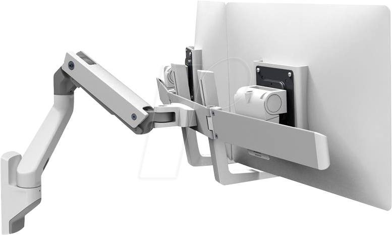 ET 45-479-216 - Ergotron HX Dual Monitor Arm, bis 42 Zoll - Wandhalterung, weiß von Ergotron