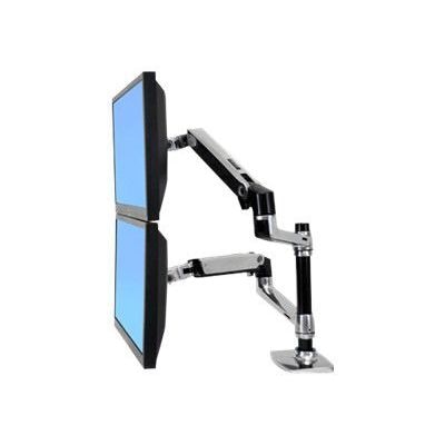 Ergotron 45-248-026 LX-Montagearm Tischmontage für 2 Monitore übereinander von Ergotron