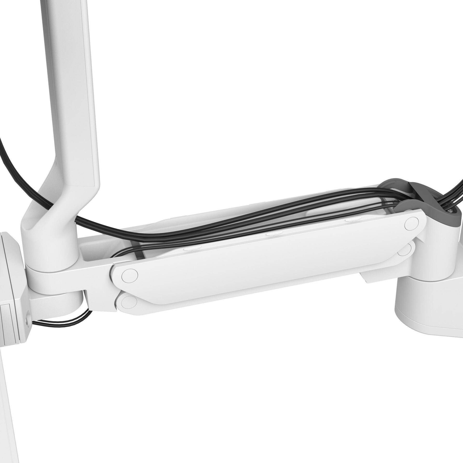 Ergotron CareFit Combo System with Worksurface - Befestigungskit (Gelenkarm, Wandschiene 86,40cm (34), Wandhalterung, pull-out keyboard tray with integrated worksurface, track mount adapter, wall track covers, track mount bracket) - modular - für LCD-Display/Tastatur - Kunststoff, Aluminium - weiß - Bildschirmgröße: bis zu 68,6 cm (bis zu 68,60cm (27) ) - Wandmontage von Ergotron