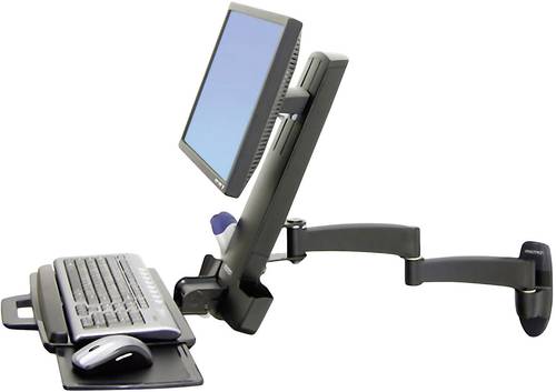 Ergotron Combo Arm Serie 200 1fach Monitor-Wandhalterung 25,4cm (10 ) - 61,0cm (24 ) Schwarz Tast von Ergotron