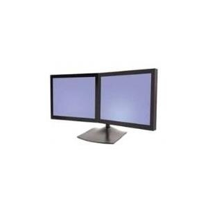 Ergotron DS100 Dual-Monitor Desk Stand, Horizontal - Aufstellung für 2 LCD-Displays - Stahl, langlebiges Aluminium - Schwarz - Bildschirmgröße: bis zu 61 cm (bis zu 61,00cm (24) ) - Tischmontage von Ergotron