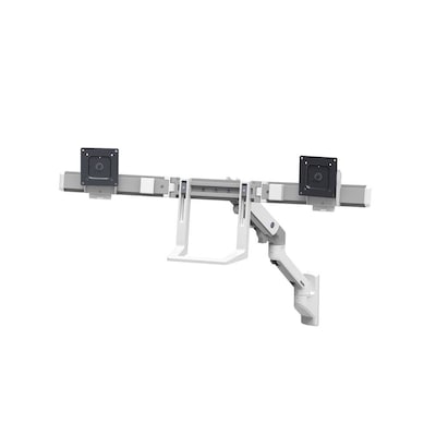 Ergotron HX Dual Monitor Arm für 2 Monitore, Wandhalterung (weiß) von Ergotron