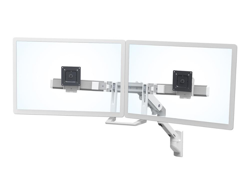 Ergotron HX Dual Monitor Wandhalterung f?r 2 Monitore wei? (45-479-216) von Ergotron