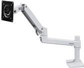 Ergotron LX Desk Arm - Befestigungskit (Stange, C-Klammer, 2 Tischplattenmontageklammern, Monitorarm) für LCD-Display - Aluminium, Stahl - weiß - Bildschirmgröße: bis zu 81,3 cm (bis zu 81,30cm (32) ) (45-503-216) von Ergotron