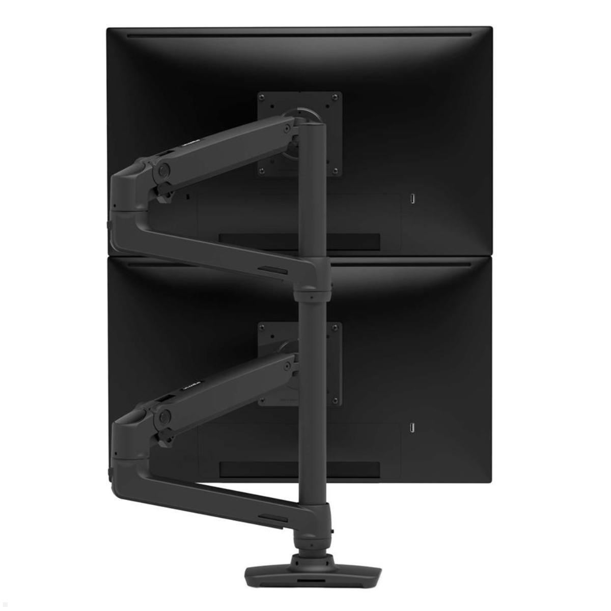 Ergotron LX Dual Monitor Tischhalterung 40 Zoll, schwarz (45-509-224) von Ergotron