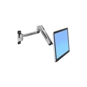 Ergotron LX HD Sit-Stand Wall Mount LCD Arm - Wandhalterung für LCD-Display - Aluminium - Polished Aluminum - Bildschirmgröße: bis zu 116,8 cm ( bis zu 116,80cm (46)  ) von Ergotron