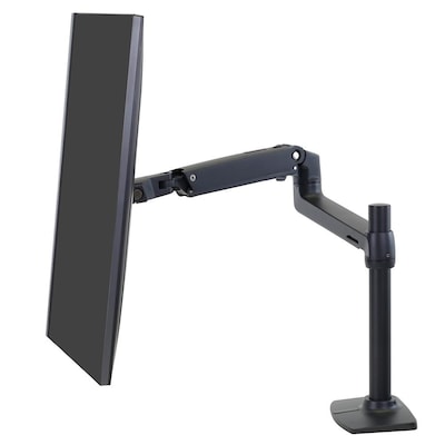 Ergotron LX Monitor Arm mit hoher Säule, Tischhalterung (schwarz) von Ergotron