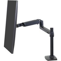 Ergotron LX Monitor Arm mit hoher Säule, Tischhalterung (schwarz) von Ergotron
