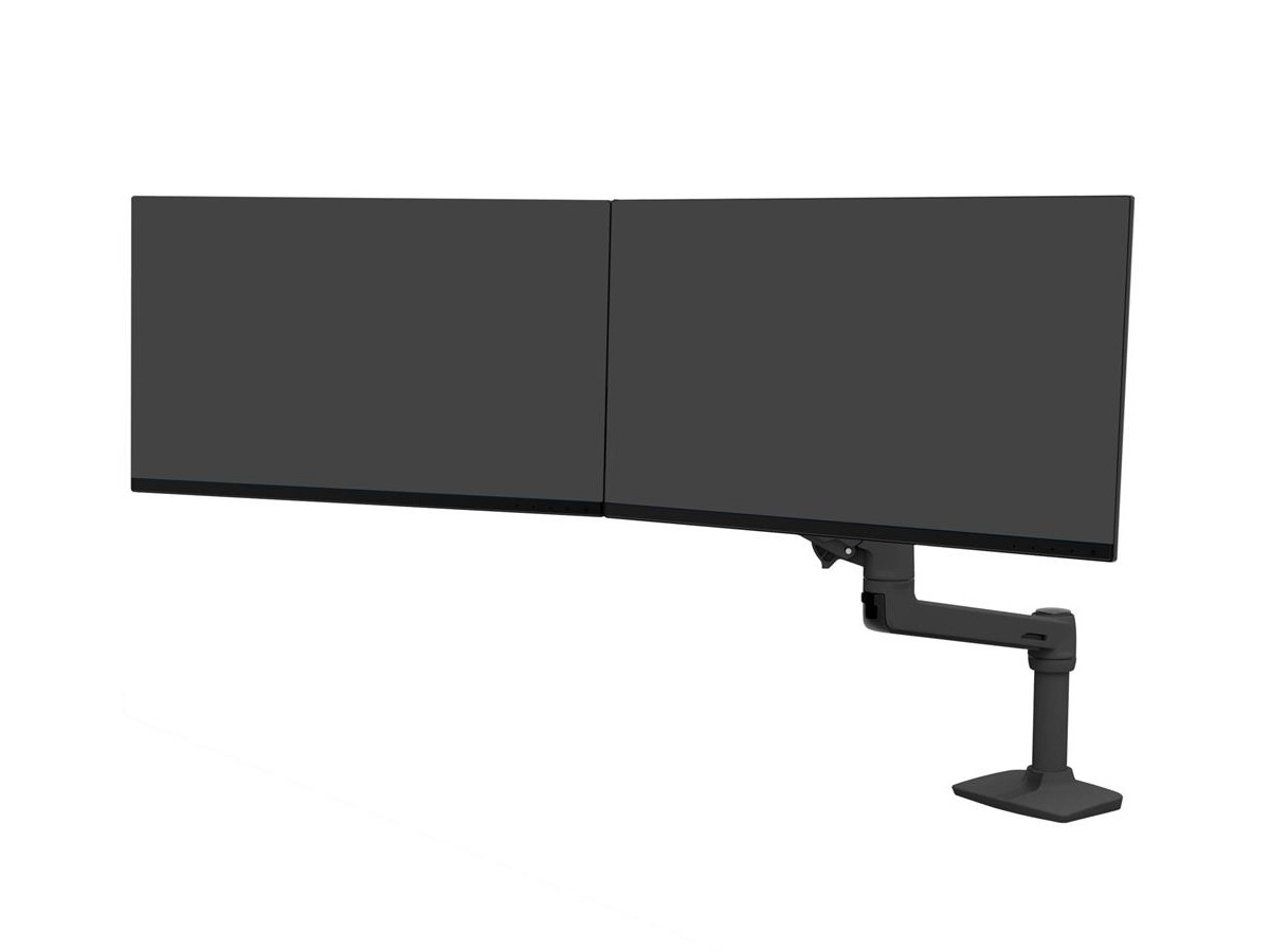 Ergotron LX Monitor Tischhalterung f?r zwei Monitore (45-489-224) schwarz von Ergotron