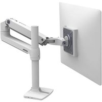 Ergotron LX Monitorarm mit hoher Säule, Tischhalterung (weiß) von Ergotron