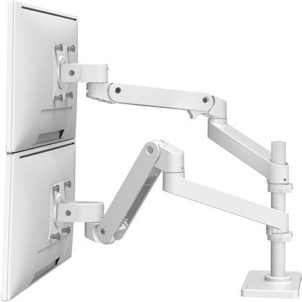 Ergotron LX Pro - Befestigungskit (Doppelarm) - für 2 LCD-Displays - Aluminium - weiß - Bildschirmgröße: bis zu 61 cm (bis zu 24 Zoll) (45-690-290) von Ergotron