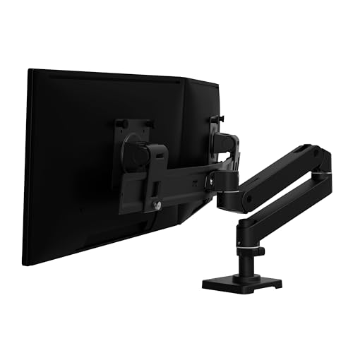 Ergotron LX Pro Dual Direct Monitor Arm, VESA-Tischhalterung für 2 Monitore je bis zu 27", 4,3 kg, Constant Force Technologie, 10 Jahre Garantie, Schwarz - 45-684-292 von Ergotron