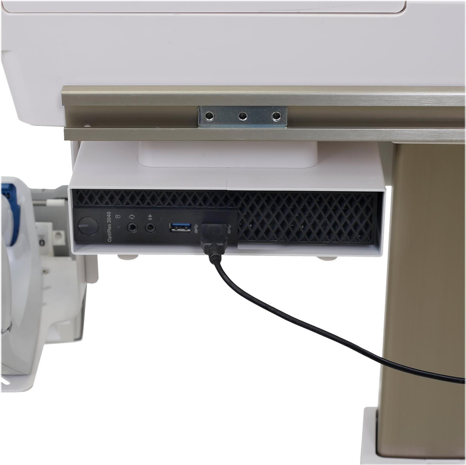 Ergotron Slim 2.0 - Montagekomponente (CPU-Halter) - medizinisch - weiß - am Wagen montierbar - für CareFit Slim 2.0 von Ergotron