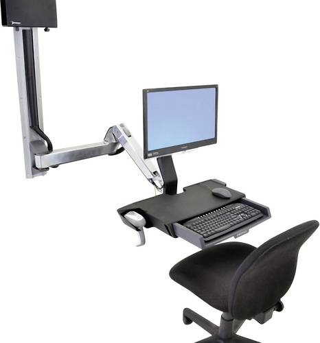 Ergotron StyleView Sit-Stand Combo 1fach Monitor-Wandhalterung 25,4cm (10 ) - 61,0cm (24 ) Alumin von Ergotron