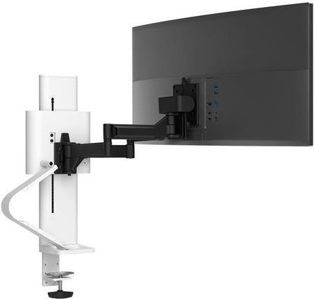 Ergotron TRACE - Befestigungskit (Pivot, Basis, VESA-Abstandshalter, Hubsäule, Verlängerungsarm, 2-teilige Tischklemme) - für LCD-Display (Constant Force Motion) - weiß - Bildschirmgröße: 54.6-96.5 cm (21.5-38) - Tischmontage von Ergotron