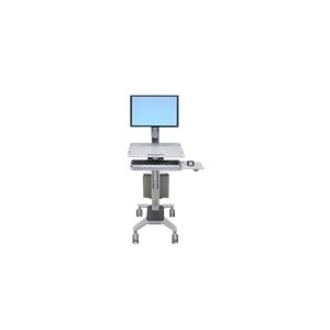 Ergotron WorkFit C-Mod Single Display Sit-Stand Workstation - Wagen für LCD-Anzeige/Tastatur/Maus/CPU - Kunststoff, Aluminium, Stahl - Zweistufiges Grau - Bildschirmgröße: bis zu 55,9 cm (bis zu 55,90cm (22) ) - Montageschnittstelle: 100 x 100 mm, 75 x 75 mm (24-198-055) Ergotron WorkFit C-Mod Single Display Sit-Stand Workstation - Wagen für LCD-Anzeige/Tastatur/Maus/CPU - Kunststoff, Aluminium, Stahl - Zweistufiges Grau - Bildschirmgröße: bis zu 55,9 cm (bis zu 55,90cm (22) ) - Montageschnittstelle: 100 x 100 mm, 75 x 75 mm (24-198-055) von Ergotron
