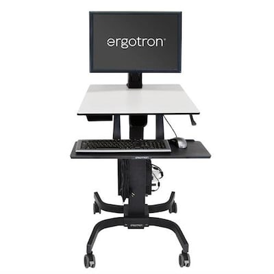 Ergotron WorkFit-C Single LD mobiler Steh-Sitz Arbeitsplatz bis 30" TFT von Ergotron