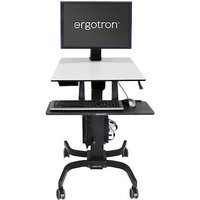 Ergotron WorkFit-C Single LD mobiler Steh-Sitz Arbeitsplatz bis 30" TFT von Ergotron