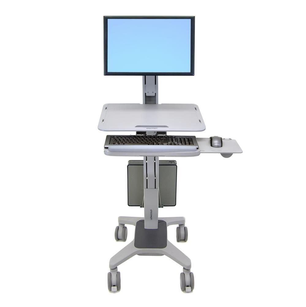 Ergotron WorkFit-C Single LD mobiler Steh-Sitz Arbeitsplatz für ein Display b... von Ergotron