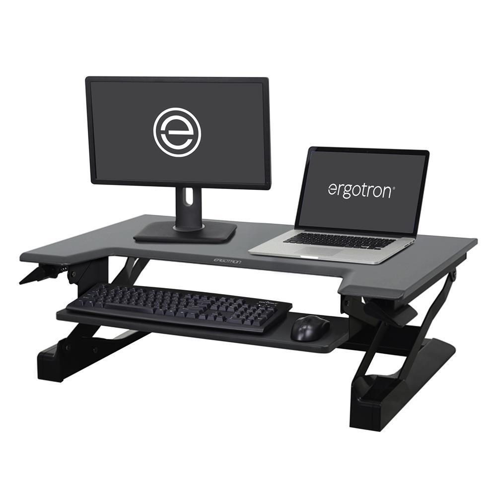 Ergotron WorkFit-T Steh-Sitz Arbeitsplatz mit patentierter CF-Technologie für... von Ergotron