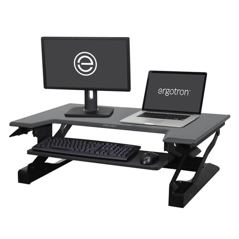 Ergotron WorkFit-T Steh-Sitz Arbeitsplatz mit CF-Technologie für einen Bildsc... von Ergotron