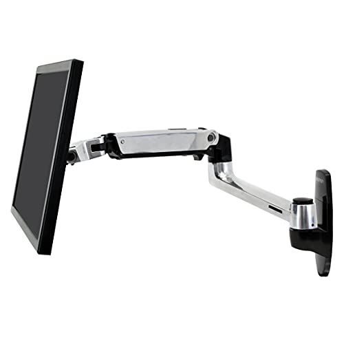 LX Monitor Arm - Wandhalterung mit patentierter CF-Technologie für Bildschirme bis 34 Zoll, 33cm Höhenverstellung, VESA Standard und 10 Jahre Garantie von Ergotron