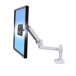 ergotron Monitor-Halterung LX 45-490-216 weiß für 1 Monitor, Tischklemme, Tischbohrung von Ergotron