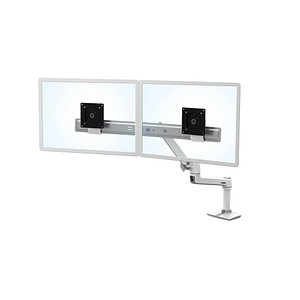 ergotron Monitor-Halterung LX Dual Direct 45-489-216 weiß für 2 Monitore, Tischklemme von Ergotron