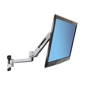 ergotron Monitor-Halterung LX Steh-Sitz-Wand-LCD-Arm 45-353-026 silber für 1 Monitor, Wandhalterung von Ergotron