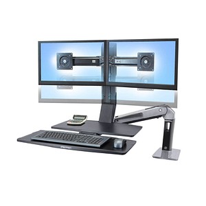 ergotron Monitor-Maus-Tastatur-Halterung Work-Fit A Dual 24-316-026 schwarz, silber für 2 Monitore, 1 Tastatur, 1 Maus, Tischklemme ergotron Monitor-Maus-Tastatur-Halterung Work-Fit A Dual 24-316-026 schwarz, silber für 2 Monitore, 1 Tastatur, 1 Maus, Tischklemme von Ergotron