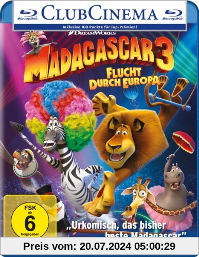 Madagascar 3 - Flucht durch Europa [Blu-ray] von Eric Darnell