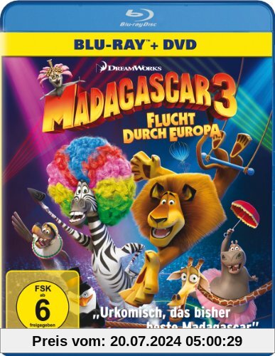 Madagascar 3: Flucht durch Europa (+ DVD) [Blu-ray] von Eric Darnell