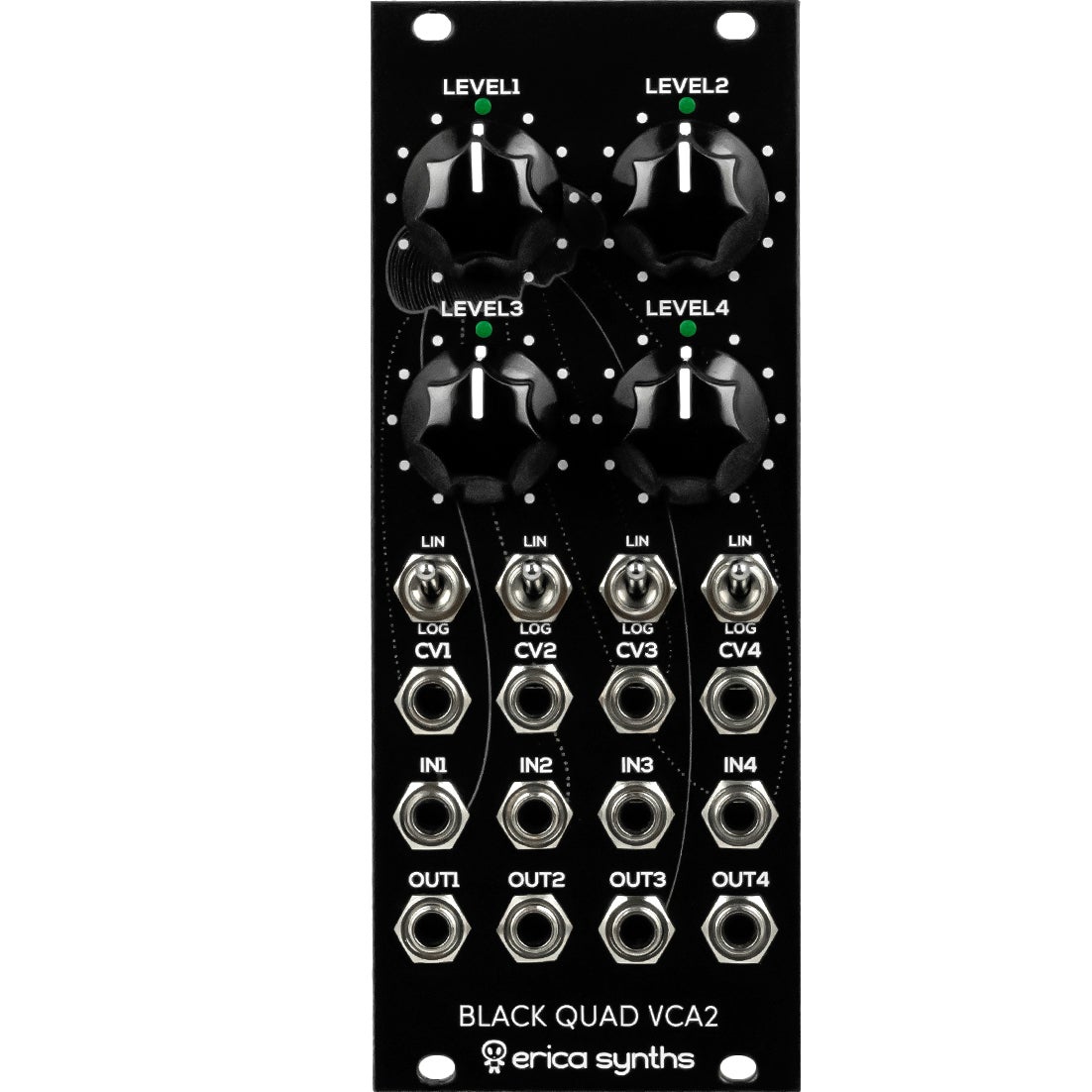 Erica Synths Black Quad VCA2 Eurorack Module Erica Synths Black Quad VCA2 Eurorack Module von Erica Synths