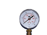 Manometer Ø80, 1/2'', 0-25 bar - 1/2'' (ned), 0-25 bar/mVS og m/stilleviser von Erik Færgemann A/S