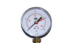 Manometer Ø80, 1/2'', 0-4 bar - 1/2'' (ned), 0-4 bar/mVS og m/stilleviser von Erik Færgemann A/S