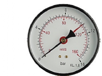 Vandsøjlemåler Ø80, 0-10 mVS - Ø80, 1/2'' (ned), 0-10 mVS eller 1 bar og m/stilleviser von Erik Færgemann A/S