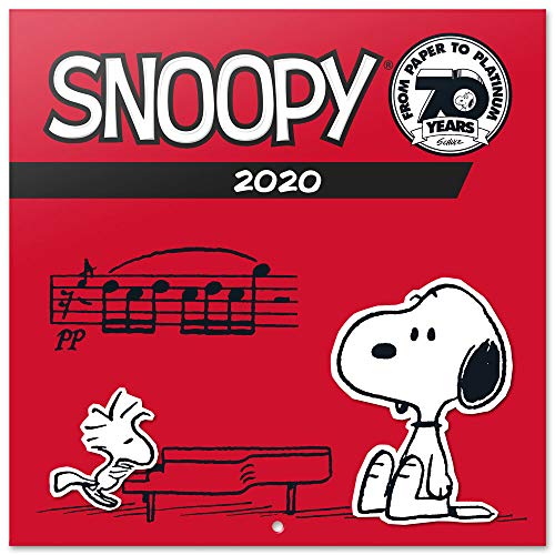 ERIK® Snoopy Wandkalender/Broschürenkalender 2020 30x30cm (aufgeklappt 30x60cm im Hochformat) von Erik