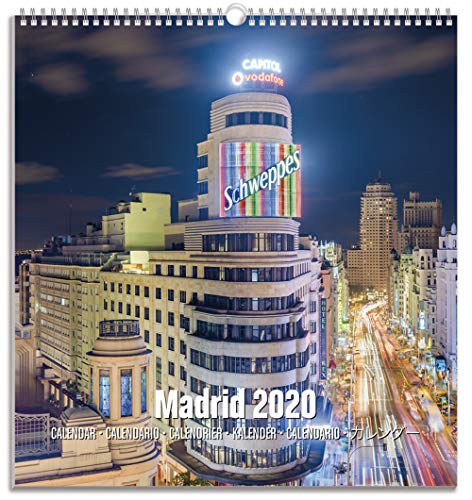 Erik® Madrid Postkarten Kalender 2020 Wandkalender mittelgross (22,5 x 24 cm) von Erik