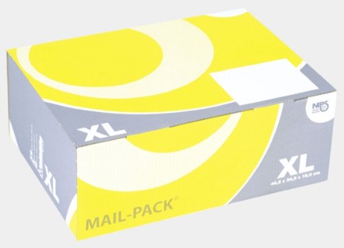 NIPS Mail-Box XL(Post)Versandkarton gelb/grau von Erima