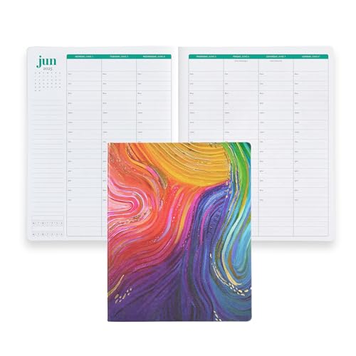 Erin Condren 2025 Softbound Life Planner (Jan – Dezember 2025), 20,3 x 25,4 cm, 12-Monats-Wochen- und Monatsplaner, Tagebuch, Stundenlayout, Softcover, Layflat-Bindung, Evolve-Cover und von Erin Condren