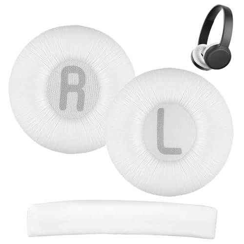 1 Paar Ersatz-Ohrpolster und 1 Kopfbügel für JBL Tune600 T500BT T450 T450BT JR300BT Kopfhörer(Passt Nicht zu Tune600btnc) mit Memoryschaum, Ergonomisches Design, Einfache Installation von Erioscar
