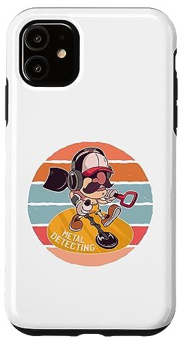 Erkennen von Cartoon Man Treasure Hunters Hobby Kopfhörer Hülle für iPhone 11 von Erkennen von Cartoon Man Treasure Hunters Hobby