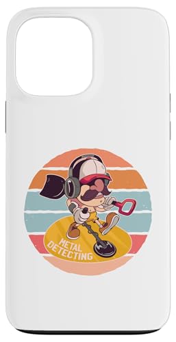 Erkennen von Cartoon Man Treasure Hunters Hobby Kopfhörer Hülle für iPhone 13 Pro Max von Erkennen von Cartoon Man Treasure Hunters Hobby