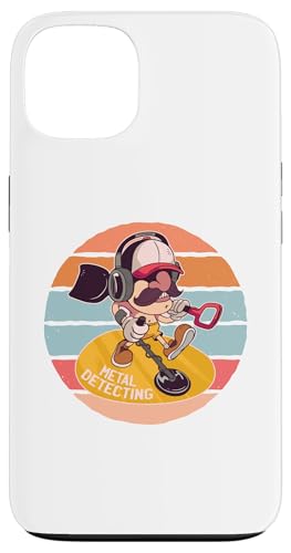 Erkennen von Cartoon Man Treasure Hunters Hobby Kopfhörer Hülle für iPhone 13 von Erkennen von Cartoon Man Treasure Hunters Hobby