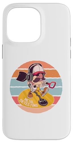 Erkennen von Cartoon Man Treasure Hunters Hobby Kopfhörer Hülle für iPhone 14 Pro Max von Erkennen von Cartoon Man Treasure Hunters Hobby
