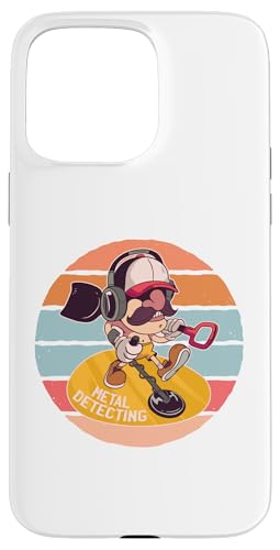Erkennen von Cartoon Man Treasure Hunters Hobby Kopfhörer Hülle für iPhone 15 Pro Max von Erkennen von Cartoon Man Treasure Hunters Hobby